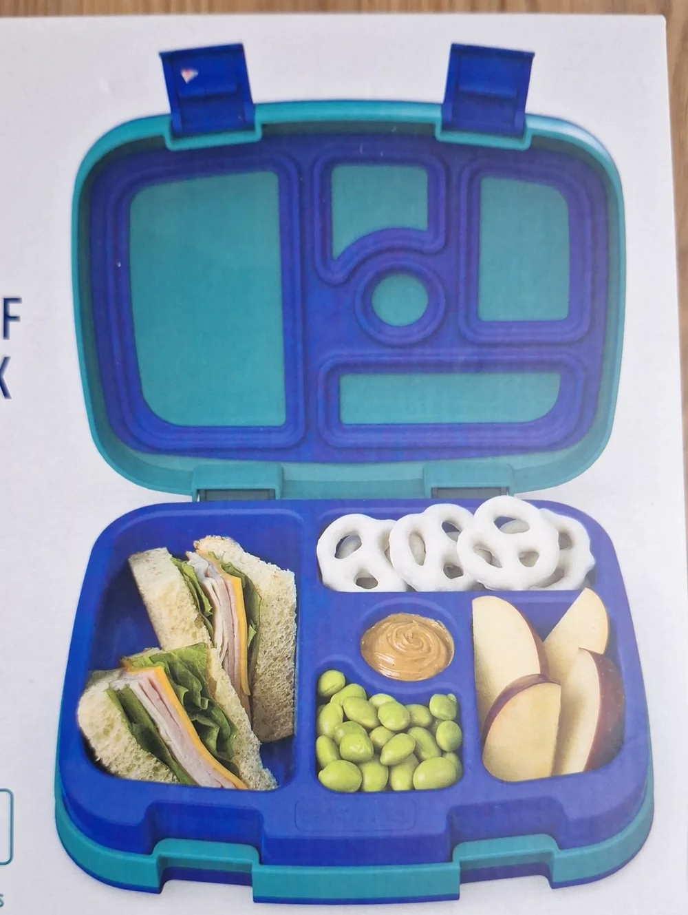 Bentgo Kids Blue Shark Compartmentalized Lunchbox